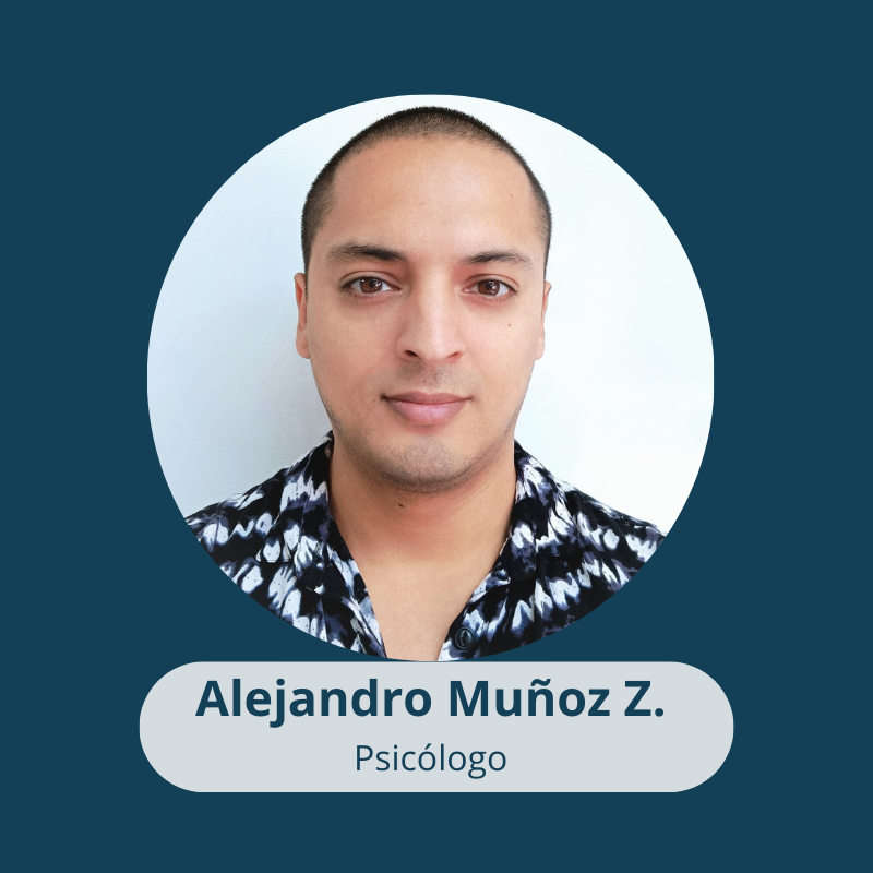 Psicólogo Alejandro Muñoz Zelada, socio fundador de Consultora PsanaMente spa.